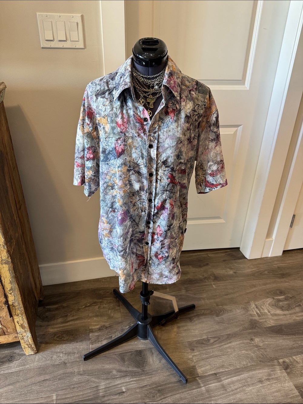 Dolce & gabbana vintage Short-Sleeve Floral Button-Up Shirt - medium (tailored)